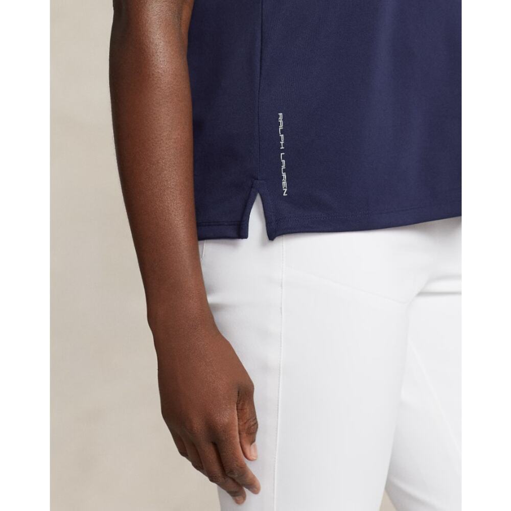 Sleeveless Polo Top in Navy - Picture 8 of 14